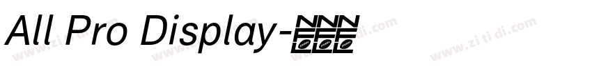 All Pro Display字体转换